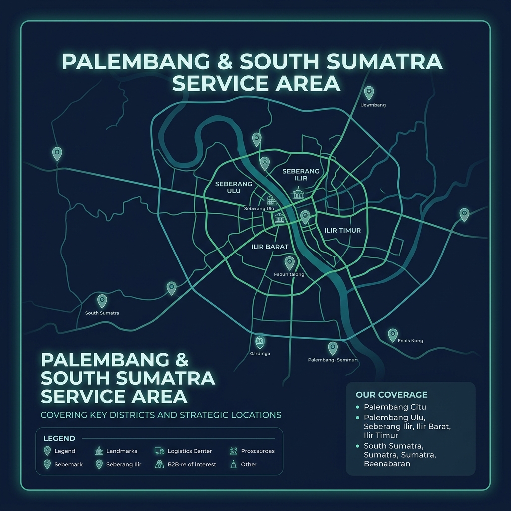 Peta Lokasi Hub Palembang
